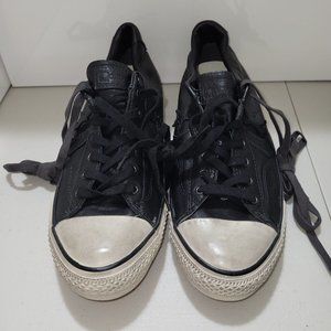 Converse One Star John Varvatos black leather low top oxford Men's 12 125432C